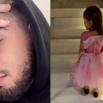 Zé Felipe expõe drama de Maria Flor de 3 anos em prova de roupas