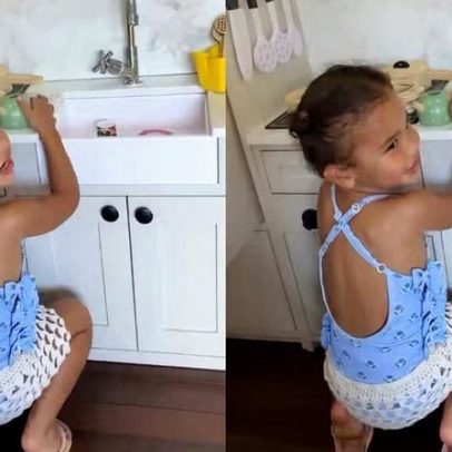 Bruna Biancardi compartilha vídeo de Mavie brincando