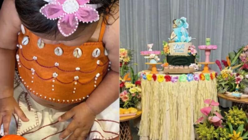 Ludmilla e Brunna Gonçalves comemoram 8 meses da filha, Zuri