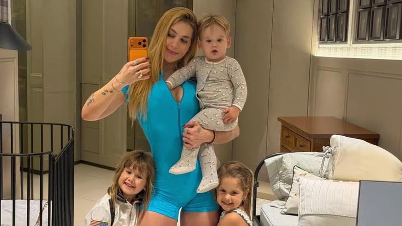Virginia com os filhos — Foto: Reprodução/ Instagram