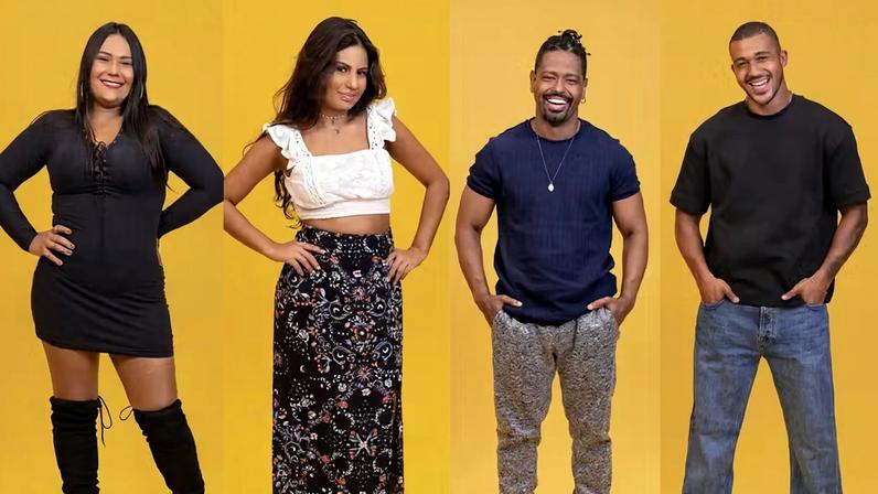 Chaiany, Gabriela, Leandro e Matheus entram no BBB 26 — Foto: Globo/ Manoella Mello