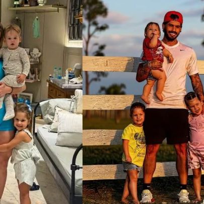 Virginia e Zé Felipe aparecem juntos em vídeo levando os filhos para jantar
