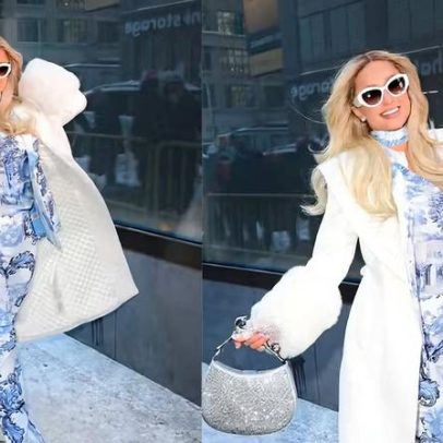 Paris Hilton leva look a Nova York com blazer de grife de R$ 3.300
