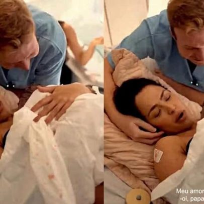 Gabi Luthai mostra vídeo do parto do segundo filho Matteo