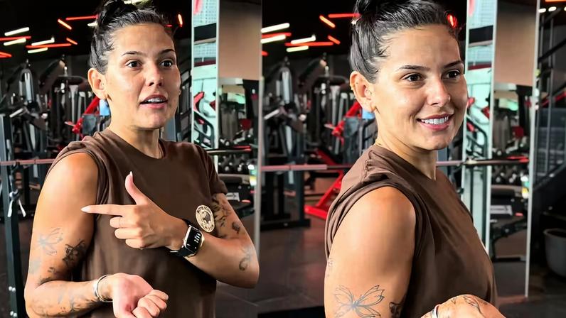 Ana Castela exibe músculo do braço — Foto: Reprodução/ Instagram