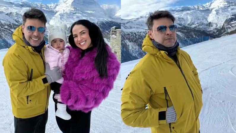 Zezé Di Camargo durante viagem para Suiça — Foto: Reprodução/ Instagram