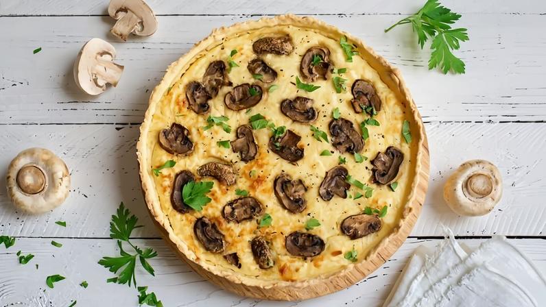 Quiche de cogumelo e tofu (Imagem: Oksana Mizina | Shutterstock)