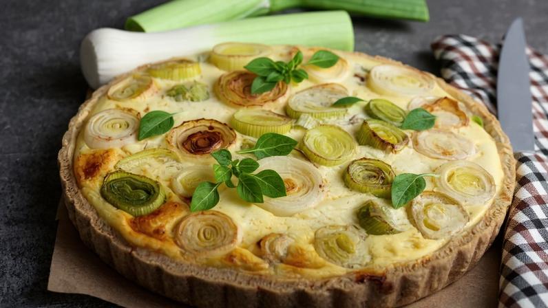 Quiche de alho-poró (Imagem: Elena Zajchikova | Shutterstock)