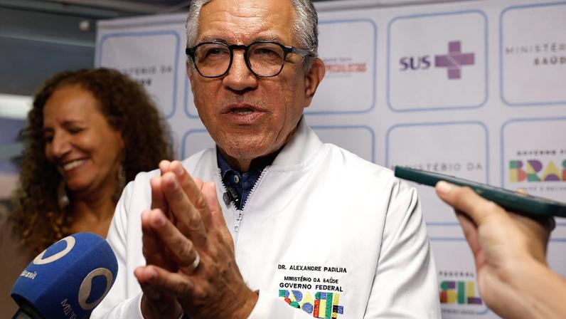 Rio de Janeiro (RJ), 22/01/2026 - O ministro da Saúde, Alexandre Padilha, participa da inauguração do novo ambulatório de Oncologia Pediátrica, espaço para cuidado ao câncer infantojuvenil do SUS, no Instituto Nacional do Câncer (INCA). Foto: Tânia Rêgo/Agência Brasil
