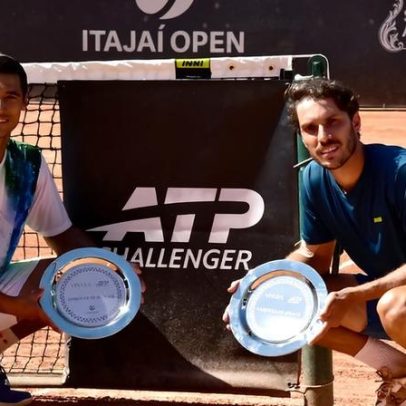 Marcondes e Ribeiro são campeões de duplas em Itajaí