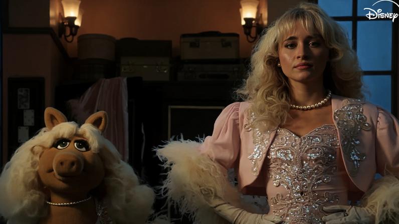 Sabrina Carpenter imita Miss Piggy em teaser de The Muppet Show