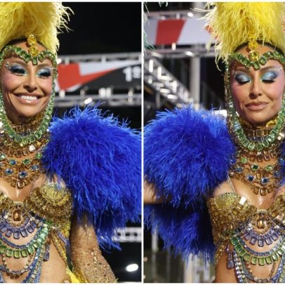 Sabrina Sato se emociona ao pisar na Sapucaí em ensaio técnico com Vila Isabel