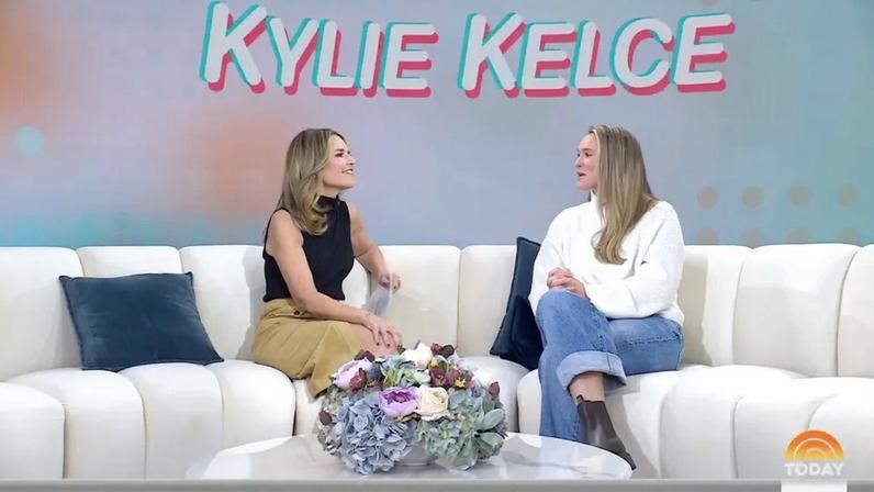 Savannah Guthrie uncomfortably pressed Kylie Kelce about Travis Kelce and Taylor Swift’s wedding date.