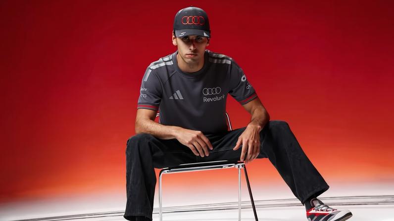 Gabriel Bortoleto se prepara para a temporada de 2026 da Fórmula — Foto: Reprodução/Adidas