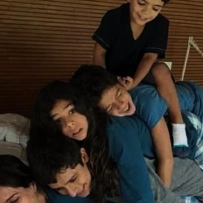 Marcio Garcia resgata foto antiga com a família e relembra momentos