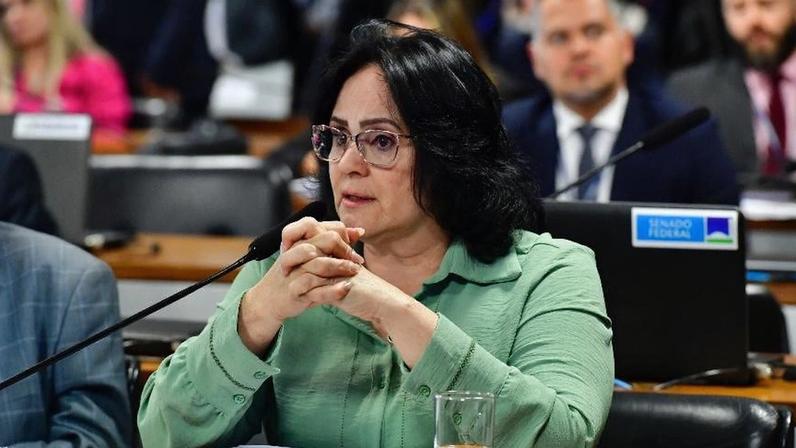 Senadora Damares Alves (Republicanos-DF), na CPMI do 8 de janeiro