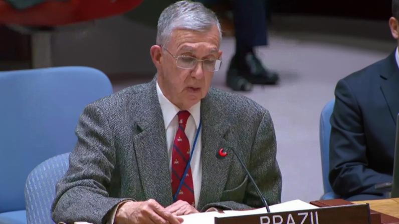 Embaixador Sérgio Danese, representante do Brasil na ONU. (Foto: reprodução/Youtube ONU)