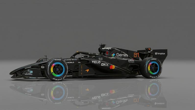Pintura especial da McLaren para os testes secretos da F1 2026 — Foto: Divulgação