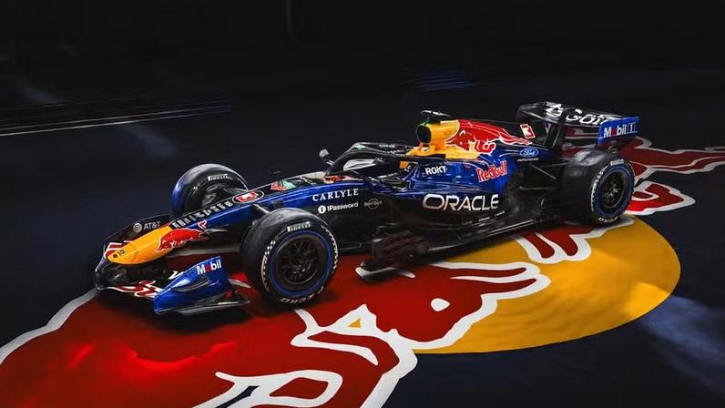 Inaugurado lançamentos de 2026, Red Bull lança o RB22, carro da equipe para a F1 2026 — Foto: Divulgação