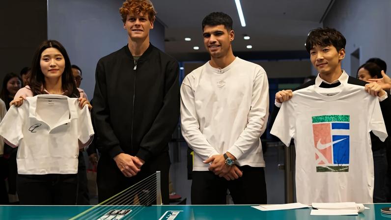 Jannik Sinner e Carlos Alcaraz (Foto: Hyundai Card)