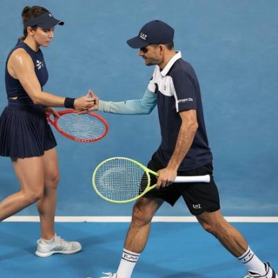 Stefani e Arevalo perdem semifinal equilibrada nas mistas