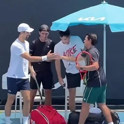 Leonardo Storck Treina com Djokovic, novo juvenil brasileiro