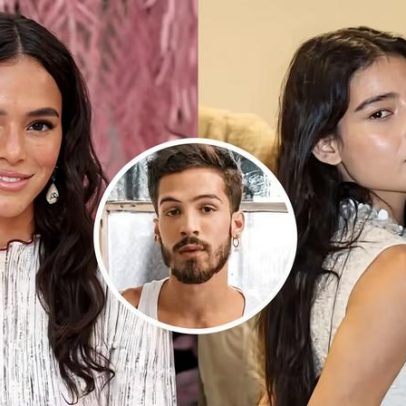 Bruna Marquezine assiste ao desfile de João Guilherme na primeira fileira
