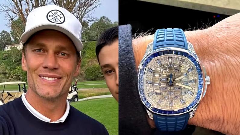 Tom Brady chama atenção ao ostentar relógio luxuoso avaliado em até R$ 4,4 milhões — Foto: Reprodução/Instagram