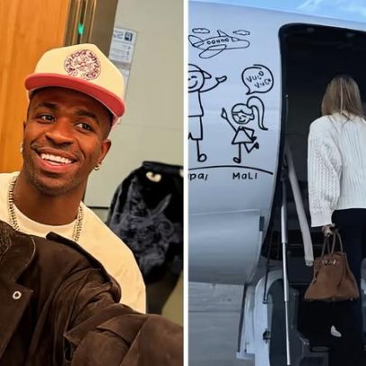 Virginia viaja de jatinho ao jogo do Real Madrid e vira foco para Vini Jr.