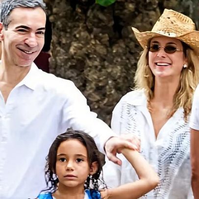 César Tralli aproveita folga em passeio com Ticiane Pinheiro e filha no Rio