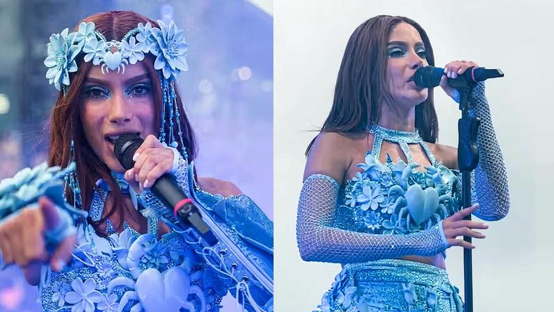 Anitta 'amaldiçoa' e manda recado para ladrões de celular em seu show: 'Vai se arrepender' — Foto: Victor Chapetta/Brazil News