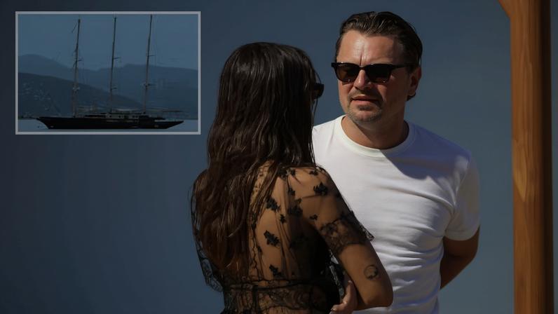 Leonardo DiCaprio e namorada curtem férias no superiate de Jeff Bezos, avaliado em R$ 2,7 bilhões — Foto: Grosby Group/Getty Images