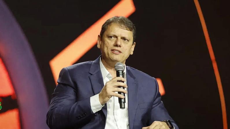 Tarcísio de Freitas disse que o seu projeto é a reeleição em São Paulo. (Foto: Joao Valério/Governo do Estado de São Paulo)