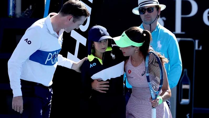 Zeynep Sönmez no Australian Open. (Foto: David Gray/AFP)