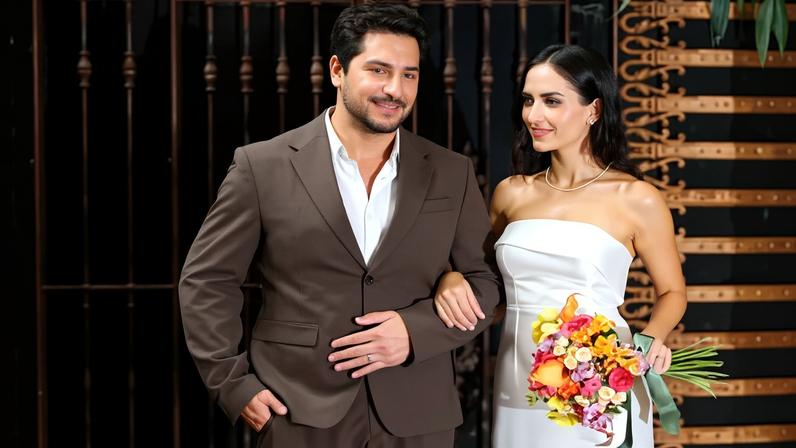 Sertanejo Thiago e Geórgia Fröhlich se casam em SP