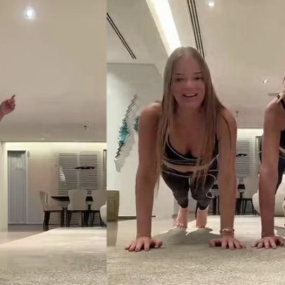 Rafaella Justus e Ticiane Pinheiro brincam com dancinha e desafio fitness