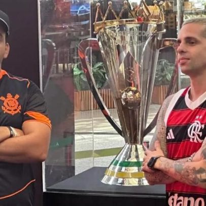 Taça da Supercopa Rei atrai atenções; clima para Flamengo x Corinthians