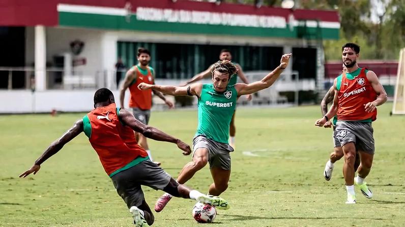 Treino do Fluminense na pré-temporada de 2026 (Foto: Lucas Merçon/FFC)