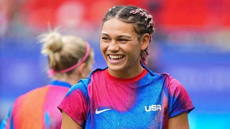 Trinity Rodman, filha de Dennis Rodman assina maior contrato do futebol feminino mundial (Foto: Reprodução X)