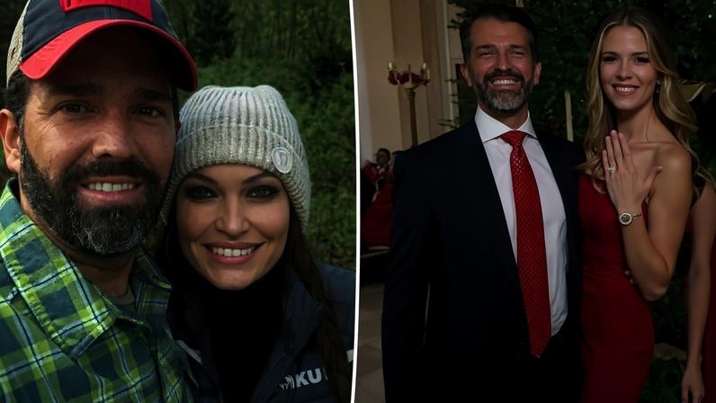 Kimberly Guilfoyle, pictured above in 2019, finally reacted to ex Donald Trump Jr.'s engagement to Bettina Anderson.