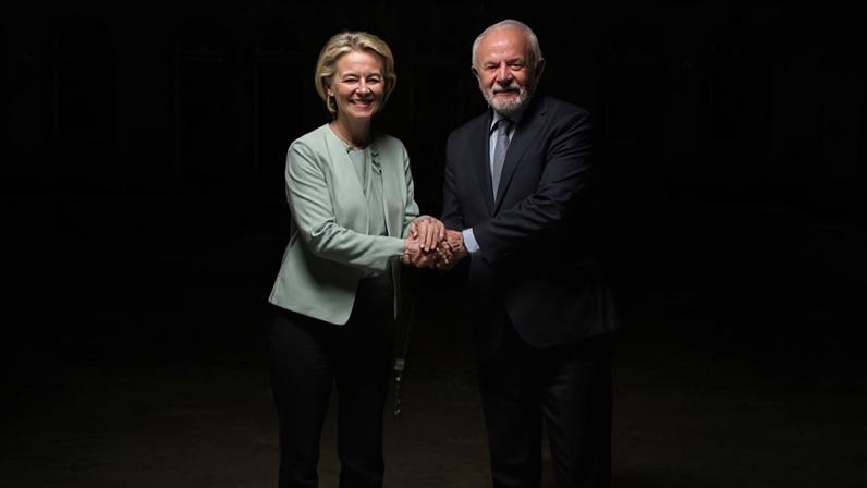 Ursula von der Leyen e Lula no Rio
