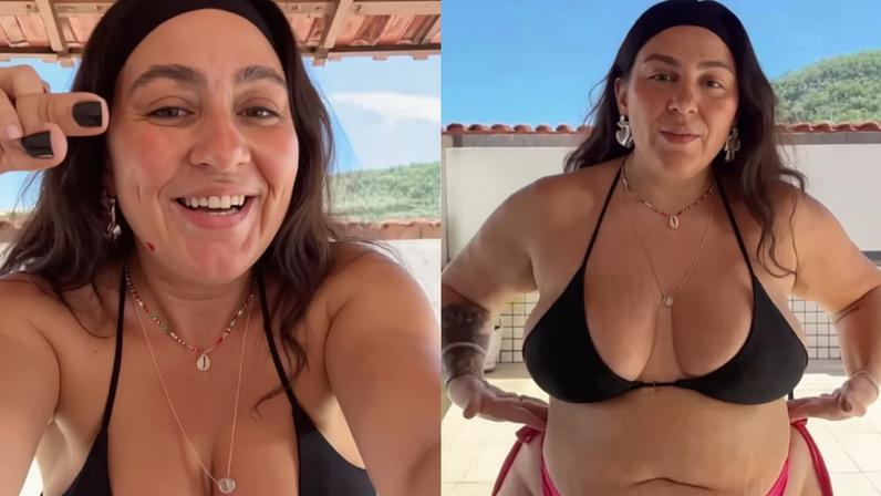 Vica Brenner dá dicas para usar biquíni sem inseguranças para as internautas — Foto: Reprodução/Instagram