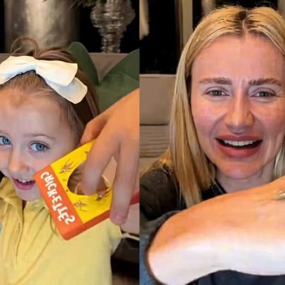 Ana Paula Siebert mostra filha provando grilo; reação