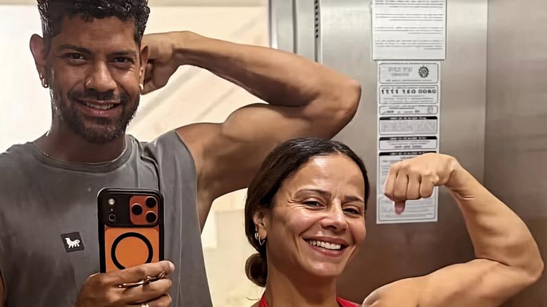 Viviane Araujo e marido — Foto: Reprodução/Instagram