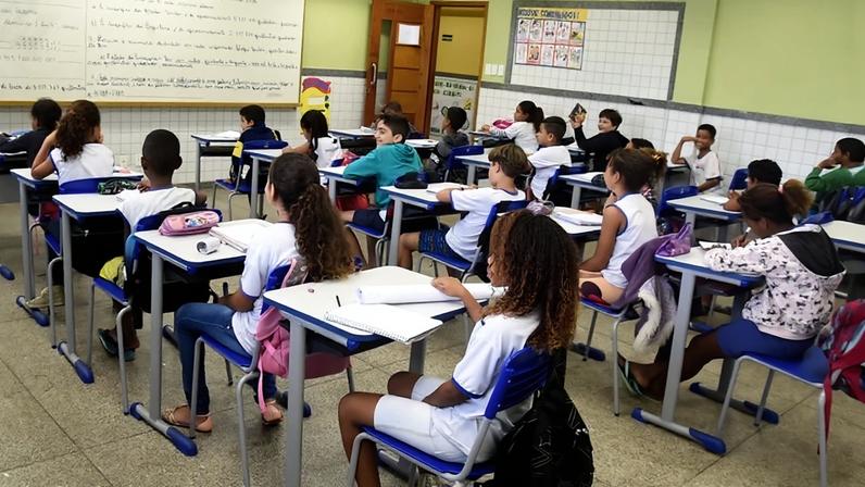 Sala de aula no Espírito Santo. Créditos: divulgação Sedu