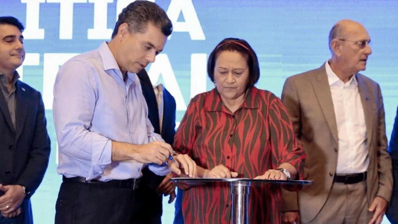 Última foto de Walter Alves (MDB) com Fátima Bezerra (PT) na redes sociais, de agosto de 2025