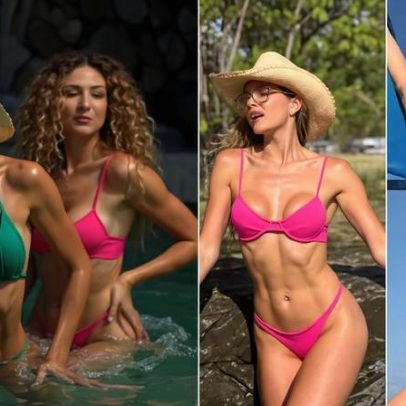Celebridades se refrescam em piscina, cachoeira e praia no primeiro fim de semana de 2026