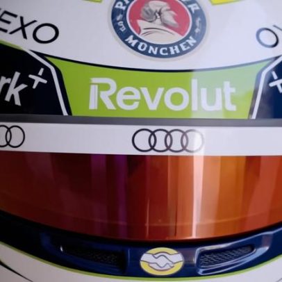 Gabriel Bortoleto revela capacete da F1 2026 pela Audi