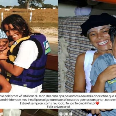Wanessa Camargo homenageia o irmão Igor em aniversário