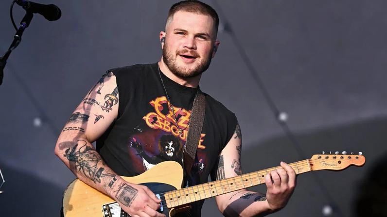 Zach Bryan headlines the Great Oak Stage during BST Hyde Park at Hyde Park on June 28, 2025 in London, England.